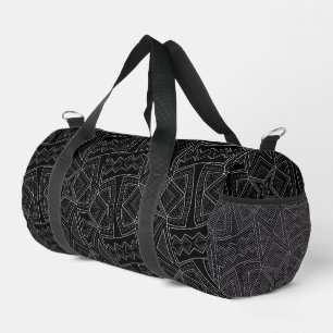 Bolso De Deporte Pequeño Cultura africana negra y blanca