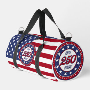 Bolso De Deporte Pequeño Cumpleaños 250 de América con bandera de EE. UU.