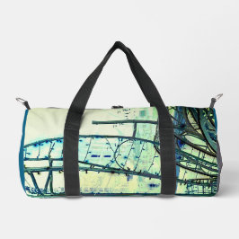 Bolso De Deporte Pequeño Curvas azules