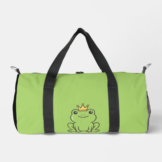 Bolso De Deporte Pequeño Cute frog  Queen funny green  Phone Case (Anverso)