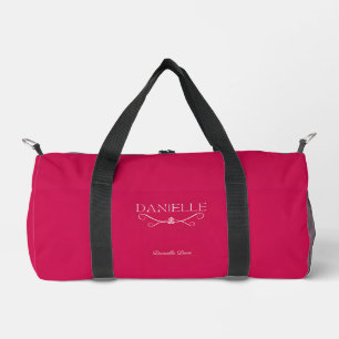 Bolso De Deporte Pequeño Cute Magenta Nombre Personalizado "Ballet Everyday