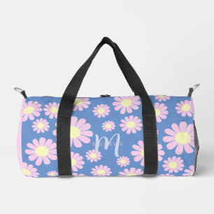 Bolso De Deporte Pequeño Daisy Blue Print Blue Cut Sew Bag