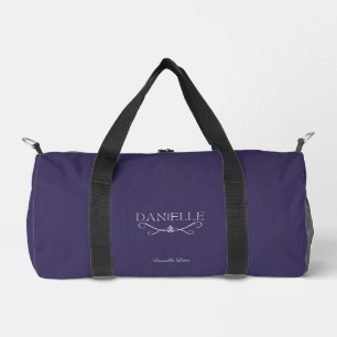 Bolso De Deporte Pequeño Dark Purple Custom Name "Ballet Everyday"