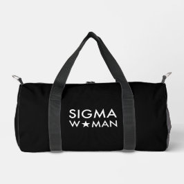 Bolso De Deporte Pequeño Declaración de Mentalidad de Mujer Sigma Negro