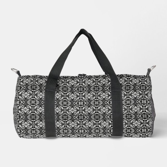 Bolso De Deporte Pequeño Deco de lujo negro y blanco (Anverso)