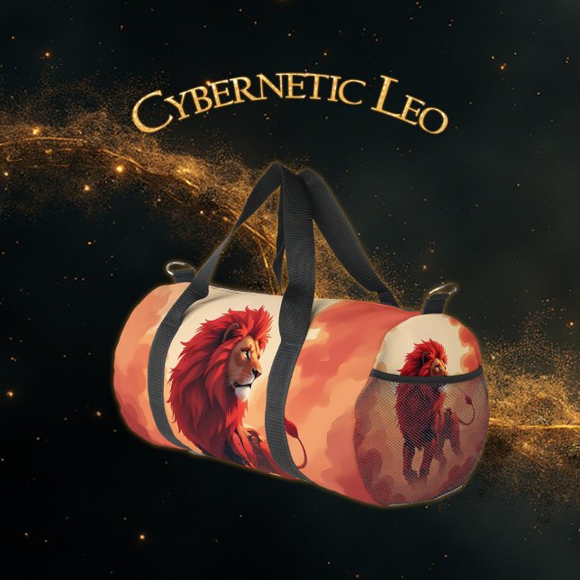 Bolso De Deporte Pequeño Deep Crimson Glow – The Lion of Burning Destiny.   (Subido por el creador)