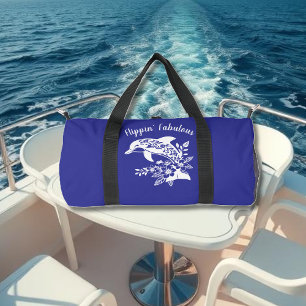Bolso De Deporte Pequeño Delfín hawaiano en el fabuloso azul