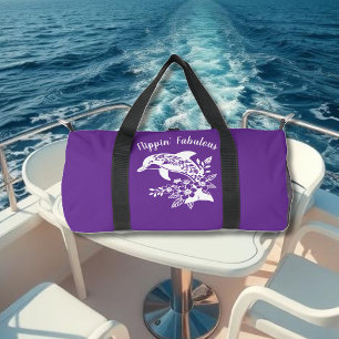 Bolso De Deporte Pequeño Delfín hawaiano en fabuloso morado