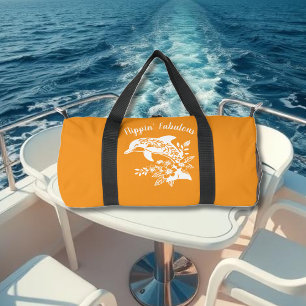 Bolso De Deporte Pequeño Delfín hawaiano Flippin' Fabulous Naranja