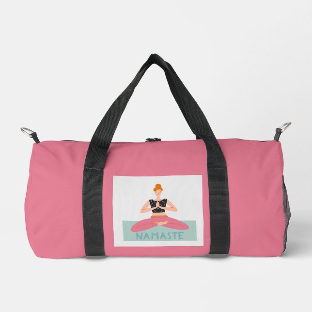 Bolso De Deporte Pequeño Deporte de yoga en gimnasia femenina lindo (Anverso)