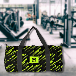 Bolso De Deporte Pequeño Deporte Geométrico Abstracto Verde Neón Personaliz