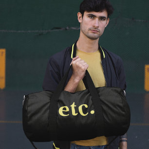 Bolso De Deporte Pequeño Deportivos Negros y Amarillos Elegantes y Modernos