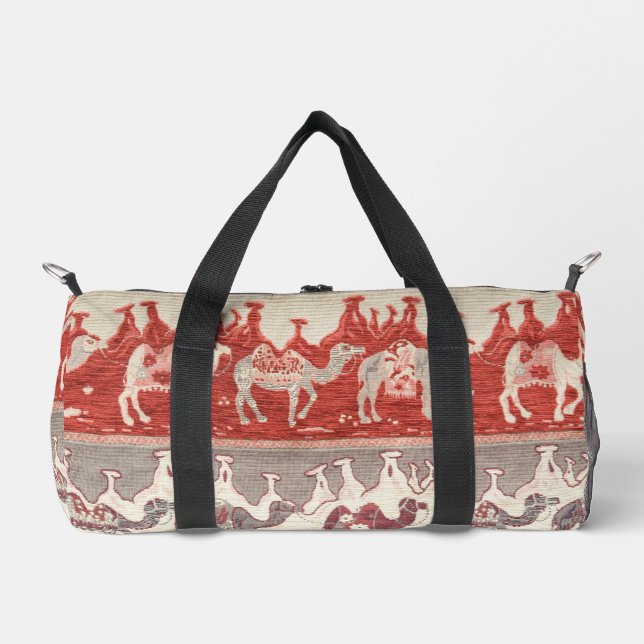 Bolso De Deporte Pequeño Desert Camels Caravan Art (Anverso)