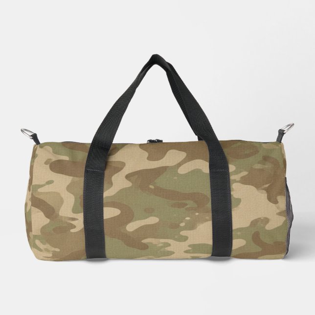 Bolso De Deporte Pequeño Desert Military Camouflage Pattern (Anverso)