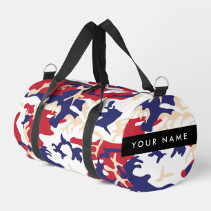 Bolso De Deporte Pequeño Día de la Independencia Camuflaje Su nombre Person