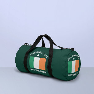 Bolso De Deporte Pequeño Día de San Patricio Bandera de Irlanda Nombre Pers