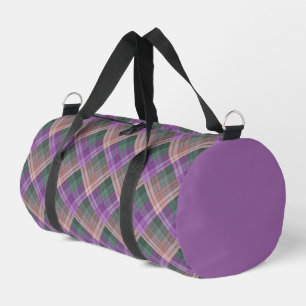 Bolso De Deporte Pequeño Dibujo a cuadros con colorido zig zag