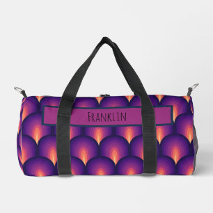 Bolso De Deporte Pequeño Dibujo abstracto I Nombre personalizado