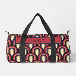 Bolso De Deporte Pequeño Dibujo abstracto I Nombre personalizado