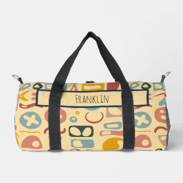 Bolso De Deporte Pequeño Dibujo abstracto I Nombre personalizado