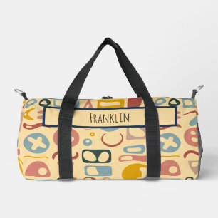 Bolso De Deporte Pequeño Dibujo abstracto I Nombre personalizado