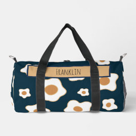 Bolso De Deporte Pequeño Dibujo de huevo I Nombre personalizado
