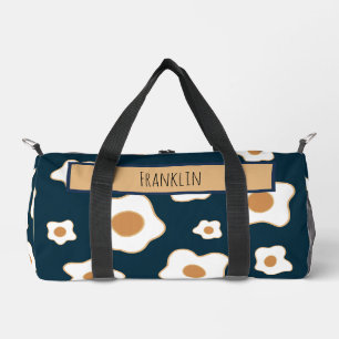 Bolso De Deporte Pequeño Dibujo de huevo I Nombre personalizado