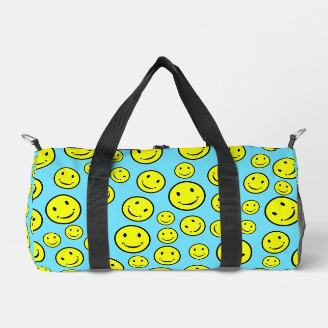 Bolso De Deporte Pequeño Diseño de caras sonrisas (Anverso)