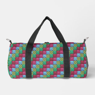 Bolso De Deporte Pequeño diseño de colcha floral