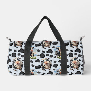 Bolso De Deporte Pequeño Diseño de patrones de animales de vaca