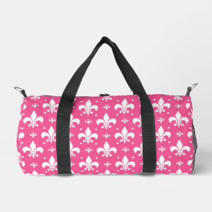 Bolso De Deporte Pequeño Diseño de patrones de flor de fondo rosado