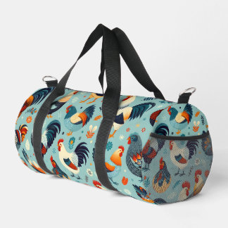 Bolso De Deporte Pequeño Diseño de pollos y gallos