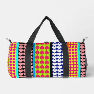 Bolso De Deporte Pequeño Diseño del patrón bohemio moderno de franjas bohem