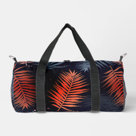 Bolso De Deporte Pequeño Diseño tropical de hojas de palmera