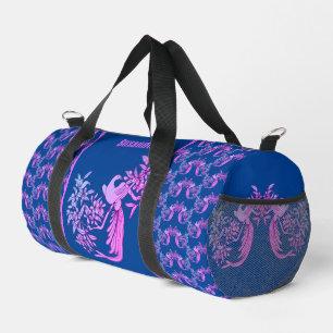 Bolso De Deporte Pequeño Dove On Branch Bird Motif Art Personalizado