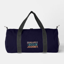 Bolso De Deporte Pequeño Dreams Begin Journey Print Cut Sew Bag