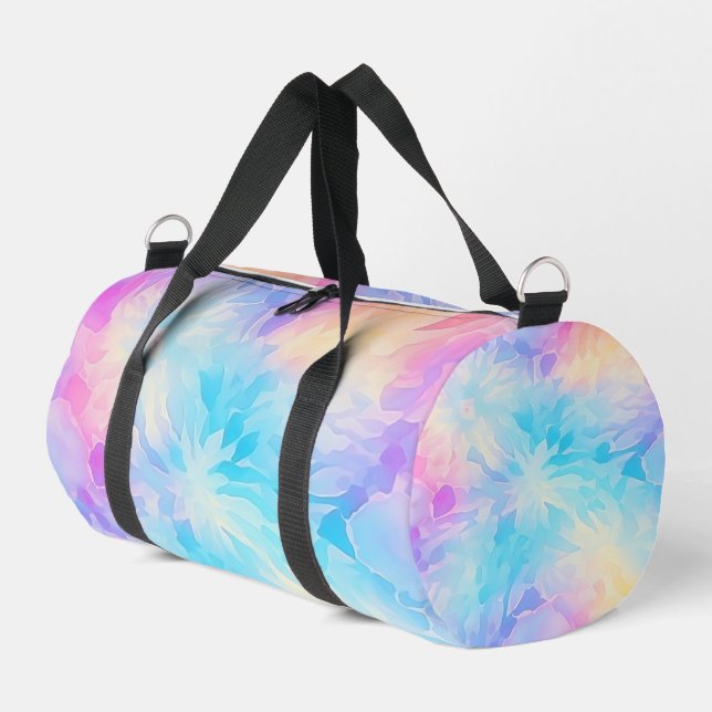 Bolso De Deporte Pequeño Dreamy Pastel Tie Dye Girls Getaway (Esquina izquierda)