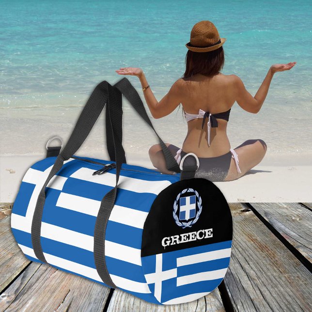 Bolso De Deporte Pequeño Duffet griego, fitness con bandera griega/deportes (Subido por el creador)