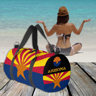 Bolso De Deporte Pequeño Duffle de Arizona, gimnasio/deportes con bandera d