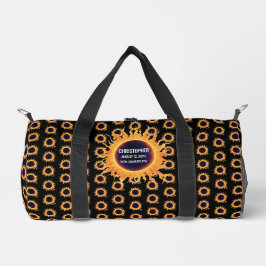 Bolso De Deporte Pequeño Eclipse Total de Sol Acuarela en Negrita 2026 Nomb