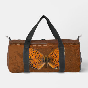 Bolso De Deporte Pequeño Efecto de cuero rústico personalizado Mariposa