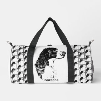 Bolso De Deporte Pequeño El arte de los perros vintage Springer Spaniel per