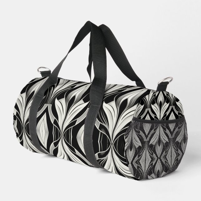 Bolso De Deporte Pequeño El blanco y negro decorativo (Esquina derecha)