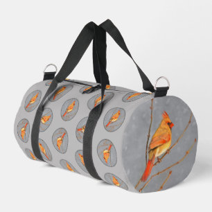 Bolso De Deporte Pequeño El Cardenal Winter Branch Pintura original de arte