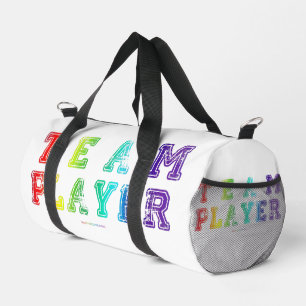 Bolso De Deporte Pequeño El jugador del equipo de SlipperyJoe lleno de lluv