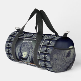 Bolso De Deporte Pequeño El loro gris africano lindo personalizado
