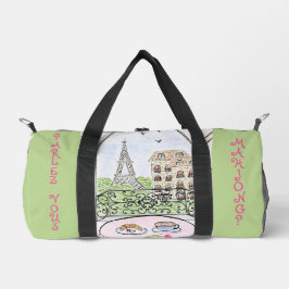 Bolso De Deporte Pequeño El paro y la torre Eiffel MAHJONG