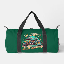 Bolso De Deporte Pequeño El viaje es el destino: la motocicleta vintage