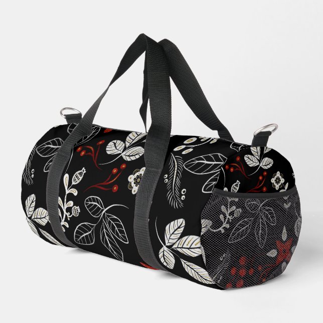 Bolso De Deporte Pequeño Elegant botanical pattern (Esquina derecha)