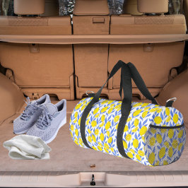 Bolso De Deporte Pequeño Elegant French Country Lemon Blue Botanical